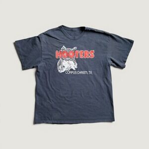 Large Vintage Distressed Hooters T-Shirt / Corpus Christi 90s Graphic Tee